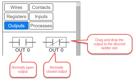 output icons